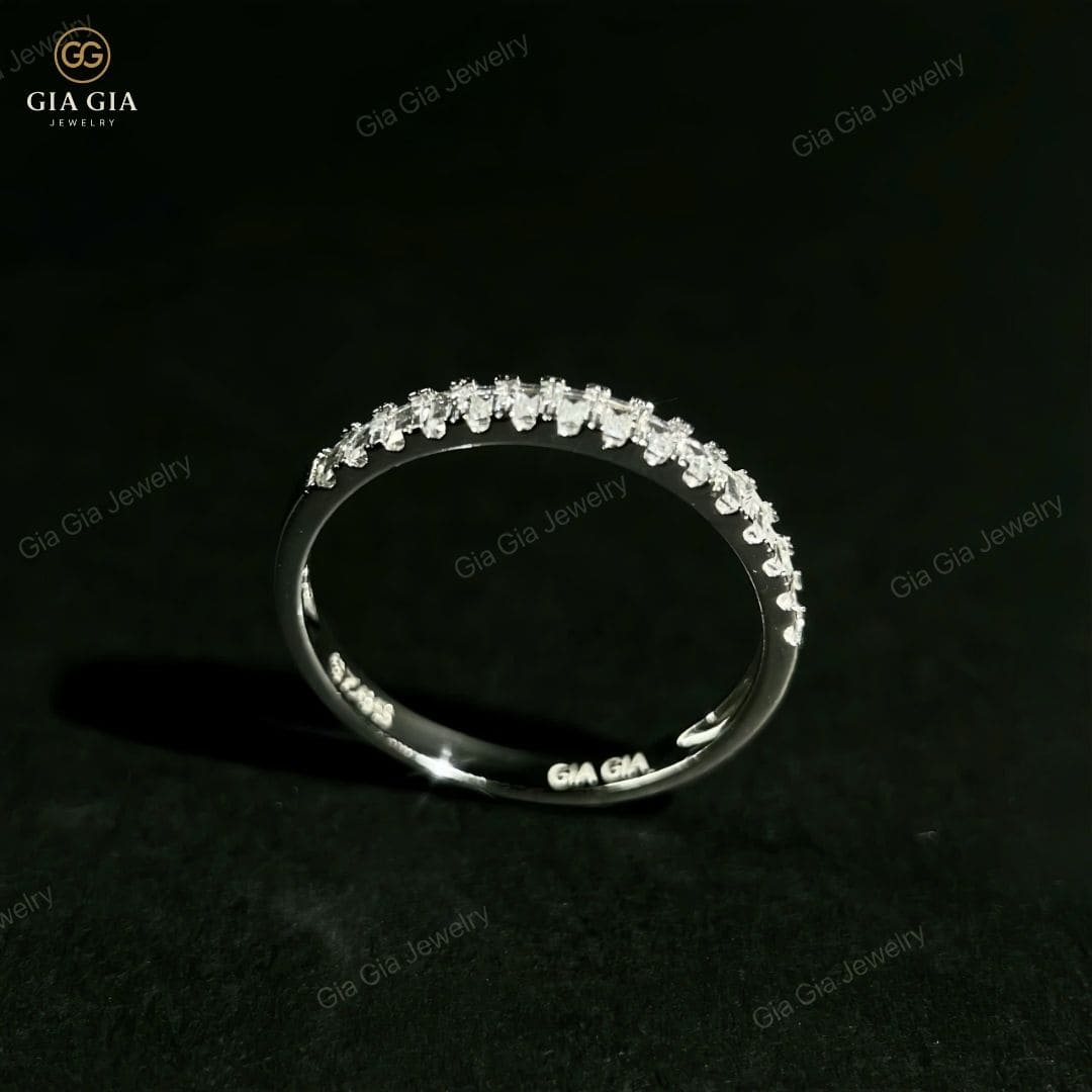 Nhẫn Bạc N17 Cho Nữ Chất Liệu Bạc 925 Xi Bạc Kim 2 Lớp Nhẫn mã N17