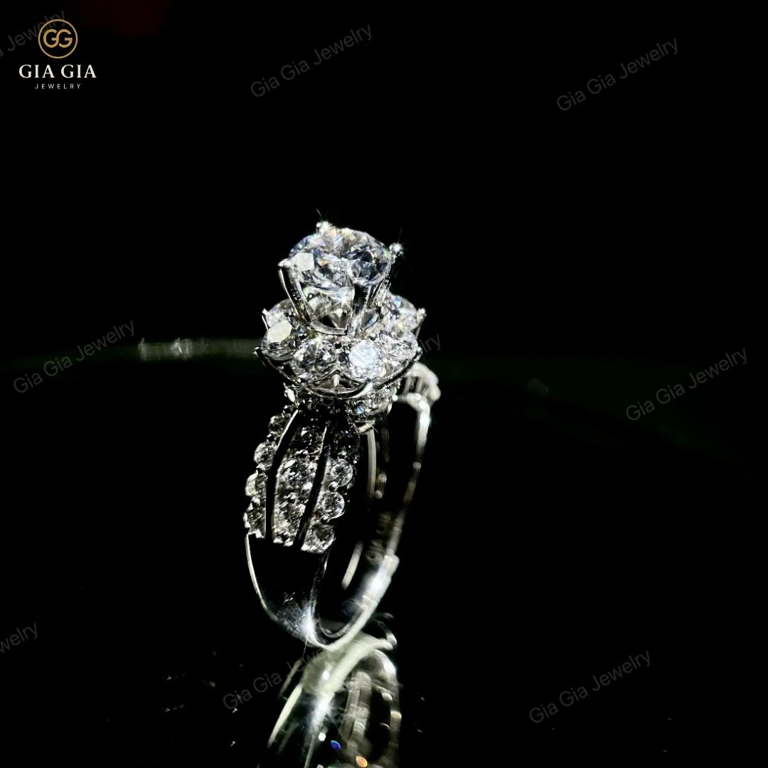 Nhẫn Bạc N10 Cho Nữ Chất Liệu Bạc 925 Xi Bạc Kim 2 Lớp Gradient xanh duong don gian de thuong khung san pham dang Instagram 50 2