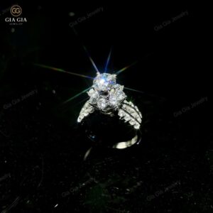 Nhẫn Bạc N10 Cho Nữ Chất Liệu Bạc 925 Xi Bạc Kim 2 Lớp Gradient xanh duong don gian de thuong khung san pham dang Instagram 51 2