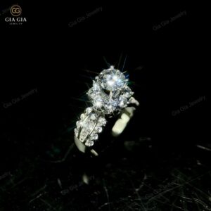 Nhẫn Bạc N10 Cho Nữ Chất Liệu Bạc 925 Xi Bạc Kim 2 Lớp Gradient xanh duong don gian de thuong khung san pham dang Instagram 52 1