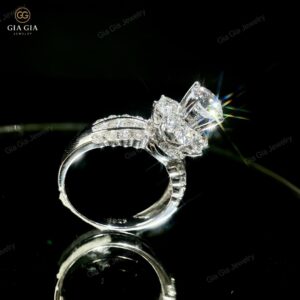 Nhẫn Bạc N10 Cho Nữ Chất Liệu Bạc 925 Xi Bạc Kim 2 Lớp Gradient xanh duong don gian de thuong khung san pham dang Instagram 53 1
