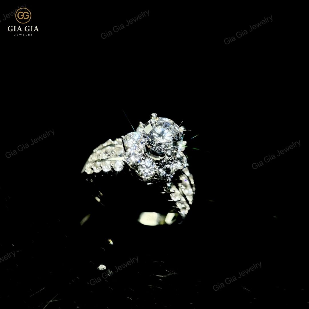 Nhẫn Bạc N10 Cho Nữ Chất Liệu Bạc 925 Xi Bạc Kim 2 Lớp Gradient xanh duong don gian de thuong khung san pham dang Instagram 54 1