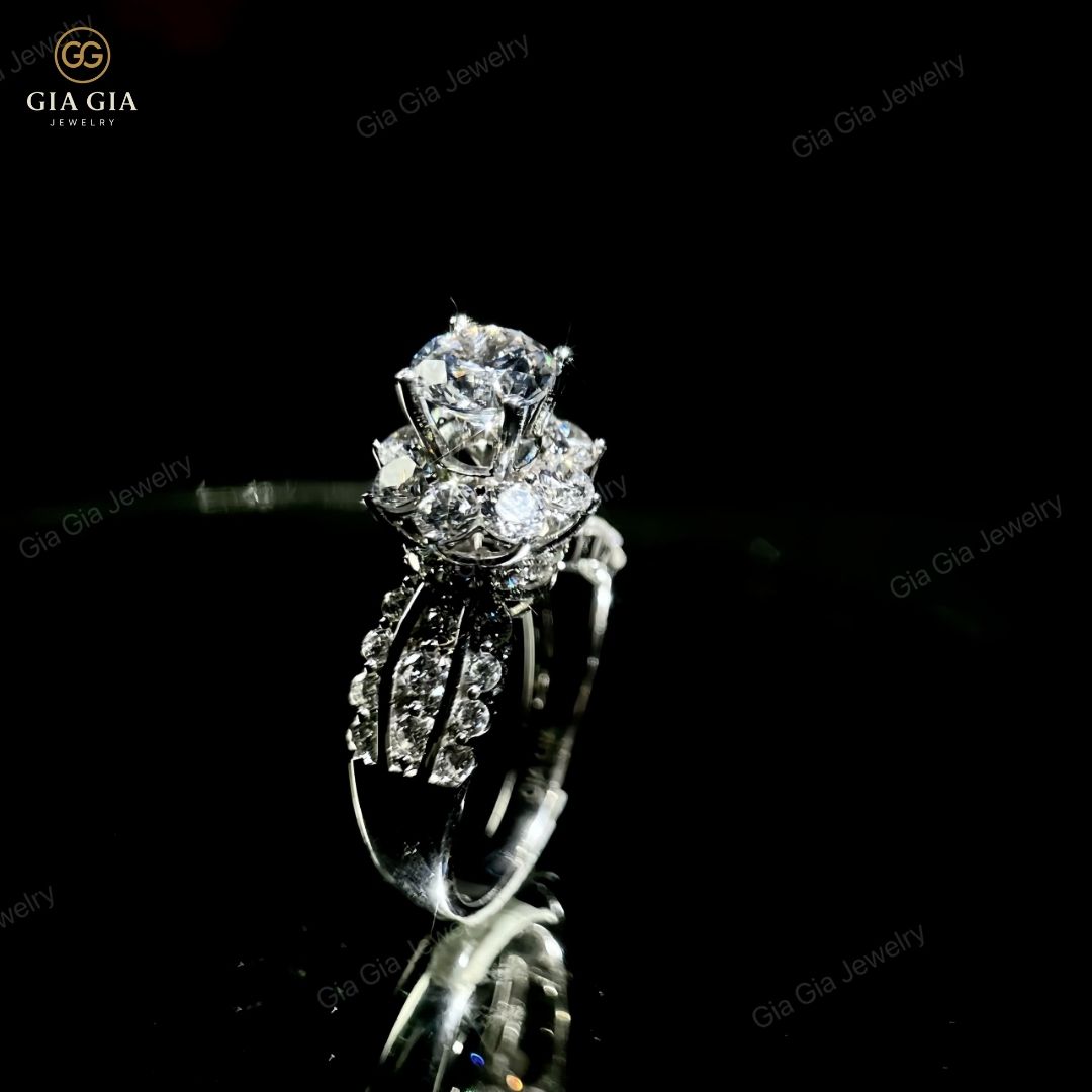 Nhẫn Bạc N10 Cho Nữ Chất Liệu Bạc 925 Xi Bạc Kim 2 Lớp Gradient xanh duong don gian de thuong khung san pham dang Instagram 55 1