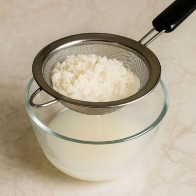 Nước vo gạo giúp làm sáng bạc