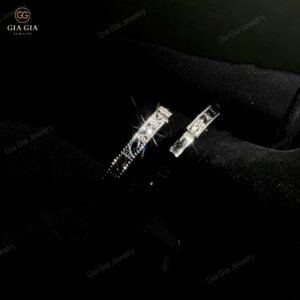Vòng Xi Men Họa Tiết Hình Thoi XM2 Cho Nữ Chất Liệu Bạc 925 Xi Bạc Kim 2 Lớp Mã XM2